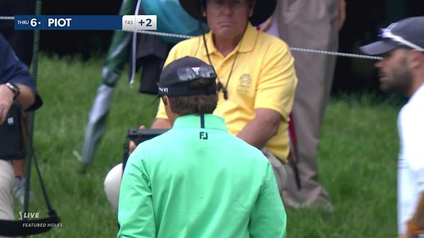 James Piot makes birdie on No. 15 at the Memorial
