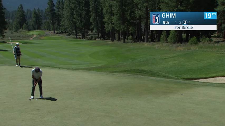 Doug Ghim makes birdie putt on No. 9 at Barracuda