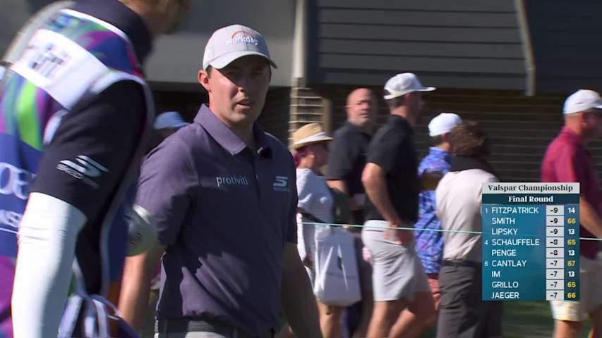 Matt Fitzpatrick sinks clutch 30-foot birdie putt on No. 15 at Valspar