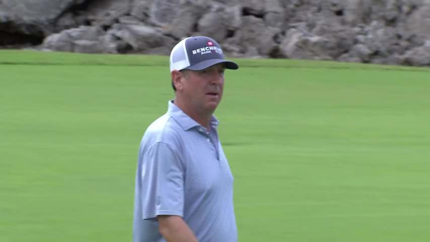 Harrison Frazar makes birdie on No. 7 at Mitsubishi