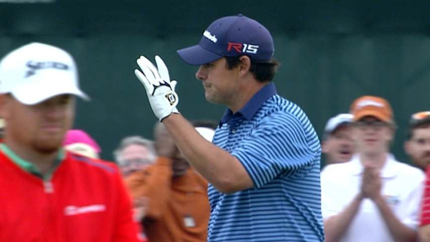 Johnson Wagner’s excellent scramble on first playoff hole at Shell