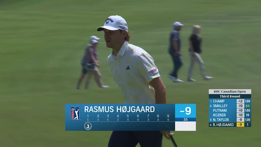 Rasmus Højgaard drains eagle putt to begin day at RBC Canadian