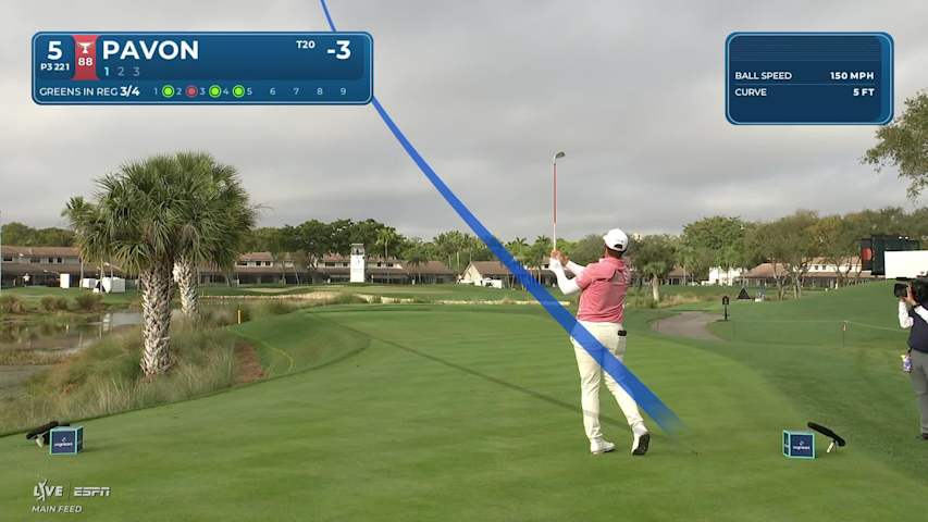 Matthieu Pavon makes birdie on No. 5 at Cognizant Classic