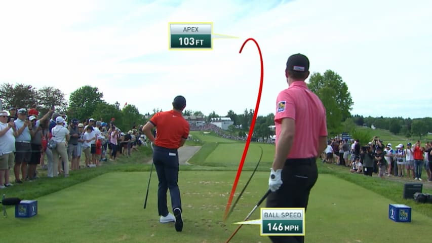 Best shot trails from Rory McIlroy at RBC Canadian Open