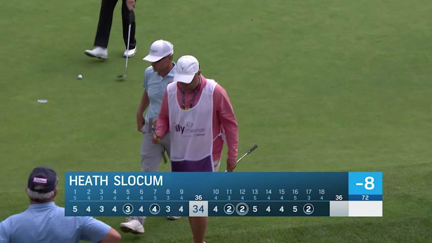 Heath Slocum makes birdie on No. 17 at The Ally Challenge