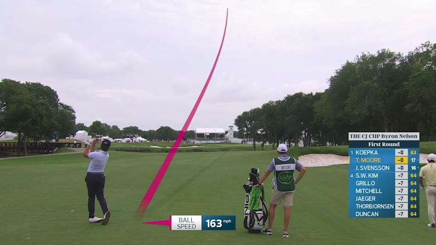 Taylor Moore reaches par-5 No. 9 in two, makes birdie at THE CJ CUP