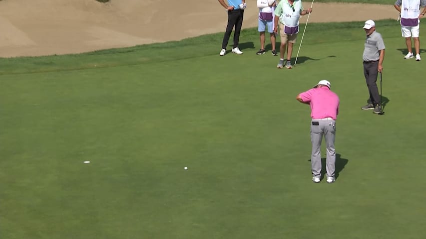 Billy Mayfair rolls in birdie putt at Ally Challenge