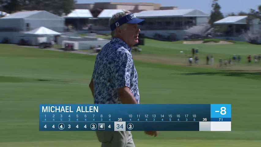 Michael Allen makes birdie on No. 10 at Hoag Classic
