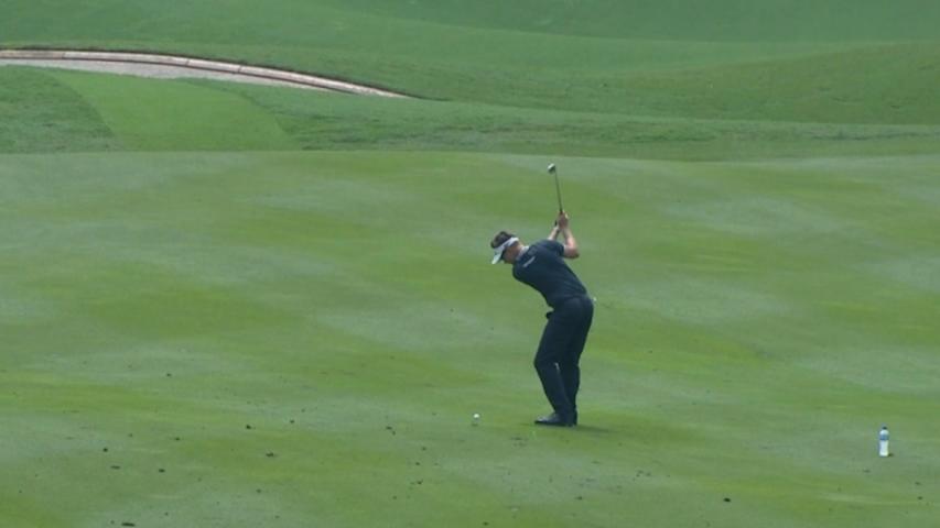 Rikard Karlberg birdies No. 17 at CIMB