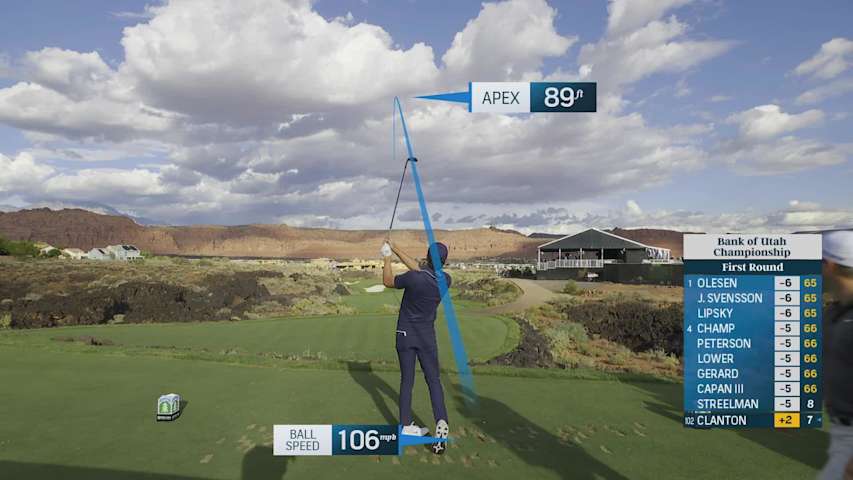 Luke Clanton hits 152-yard tee shot to 4 feet, nearly aces No. 17 at Bank of Utah