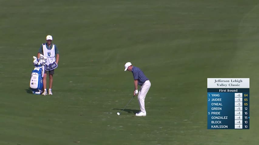 Steven Alker makes birdie on No. 17 at Jefferson Lehigh Valley Classic