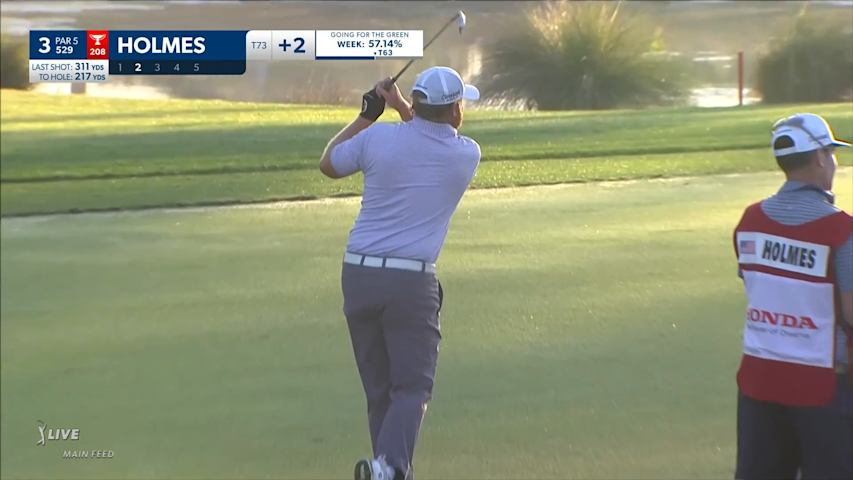 J.B. Holmes goes back-to-back with birdie on No. 3 at Honda