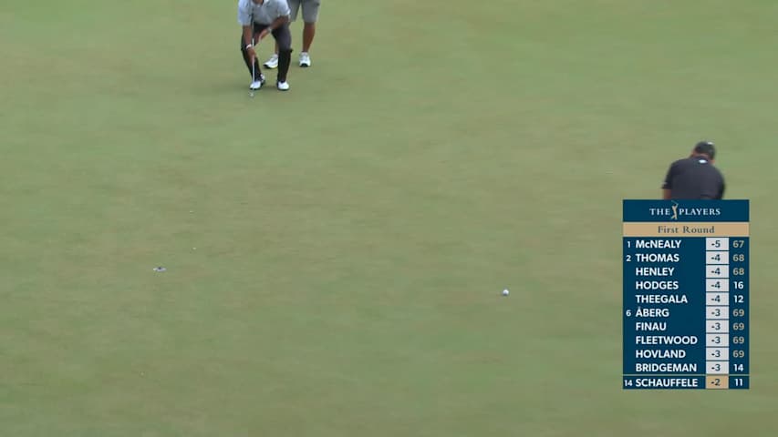Xander Schauffele hits 131-yard approach to 15 feet, sets up birdie on No. 12 at THE PLAYERS