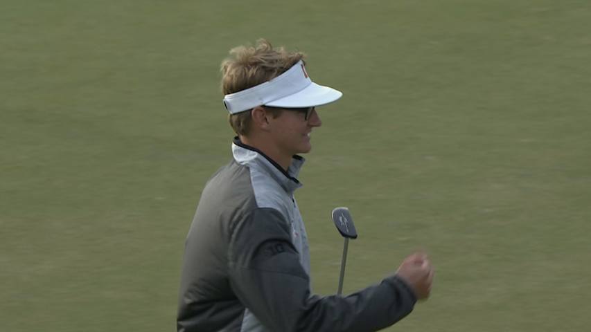 Dylan Meyer's beautiful putt on No. 13 at Valspar