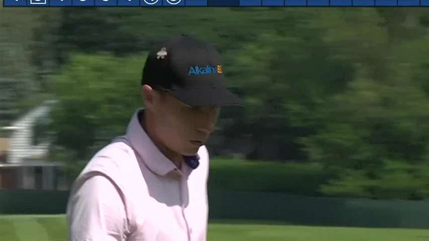 Wes Homan sinks 12-foot birdie putt at Rocket Mortgage