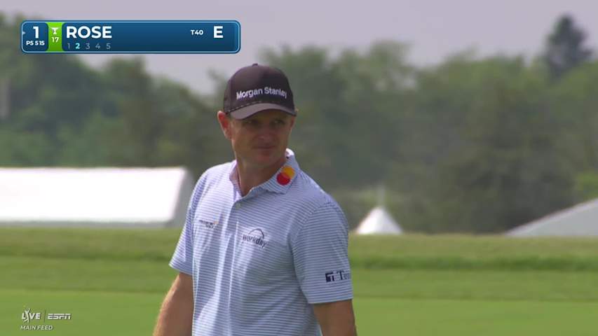 Justin Rose reaches par-5 No. 1 in two, makes birdie at RBC Canadian