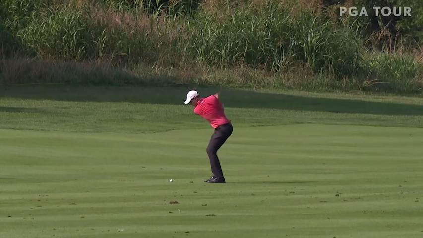David Hearn sticks approach to set up birdie at Barbasol