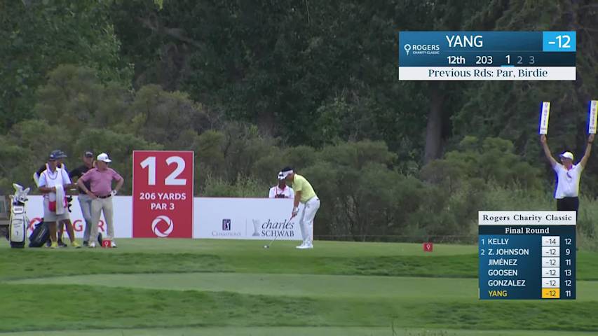 Y.E. Yang makes birdie on No. 12 at Rogers Charity Classic