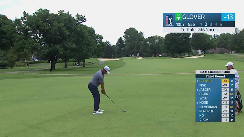 Lucas Glover reaches par-5 No. 10 in two, makes birdie at ISCO Championship