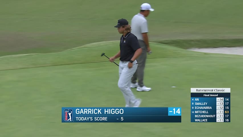 Garrick Higgo sinks 17-foot birdie putt at Baycurrent