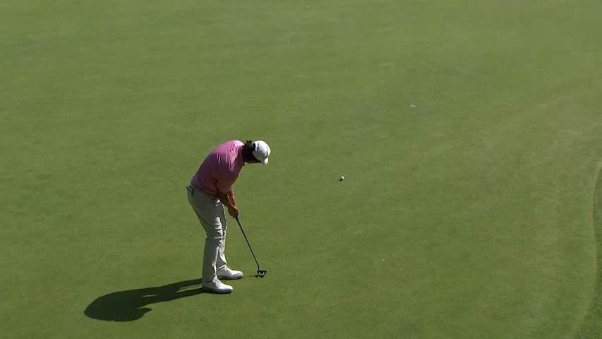 Ken Tanigawa fires long birdie putt at Ally Challenge