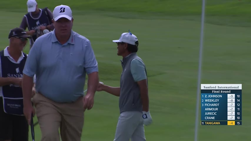 Ken Tanigawa makes Eagle on No. 15 at Sanford International