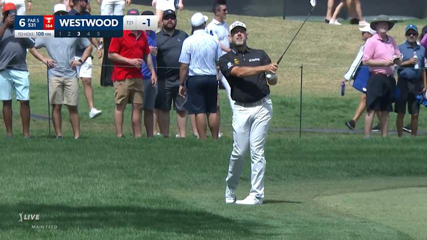 Lee Westwood dials in approach to set up birdie at Arnold Palmer