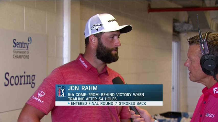 Jon Rahm speaks after unbelievable win at Sentry