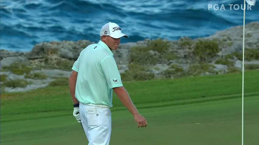 Mark Anderson's chip-in birdie on No. 9 at Corales Puntacana
