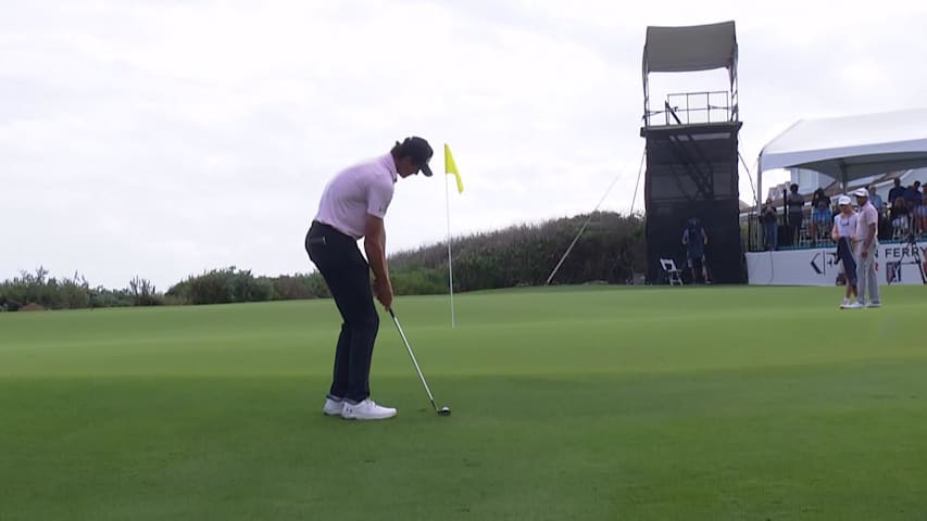 Christo Lamprecht finishes with chip-in birdie at The Bahamas Great Abaco Classic