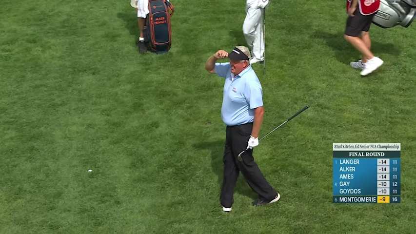 Colin Montgomerie holes out delicate birdie chip at KitchenAid Senior PGA Championship