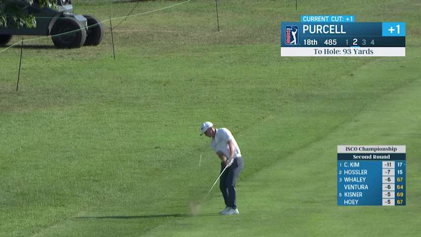 Conor Purcell makes birdie on No. 18 at ISCO Championship