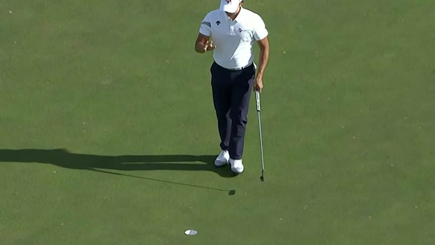 Whee Kim birdies No. 16 at Shriners