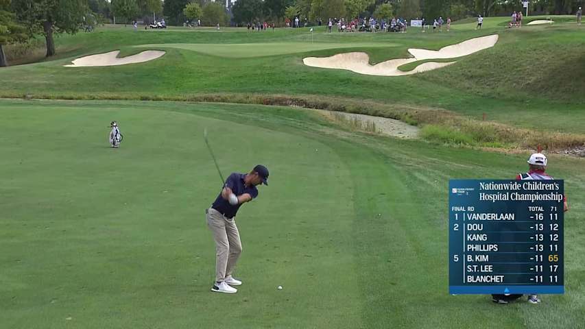 Chandler Blanchet makes birdie on No. 12 at Nationwide Children's