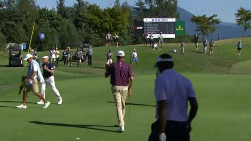 Davis Love III makes birdie on No. 15 at Boeing Classic