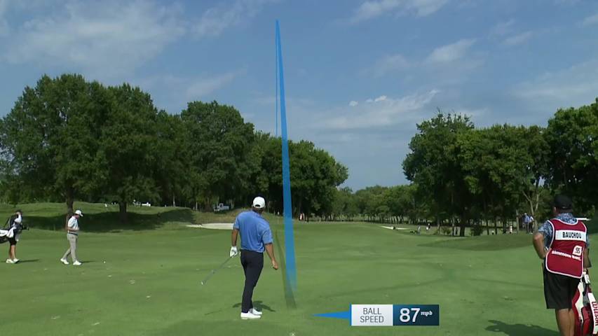 Zach Bauchou makes birdie on No. 11 at Simmons Bank Open