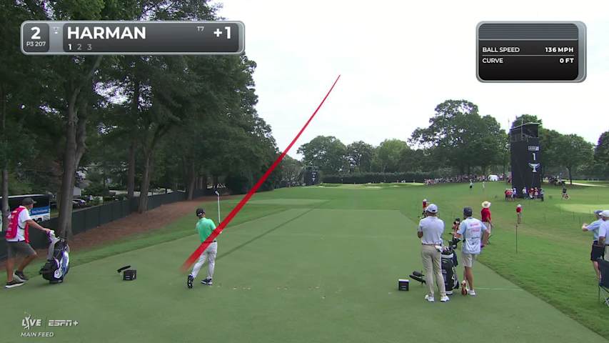 Brian Harman makes birdie on No. 2 at TOUR Championship