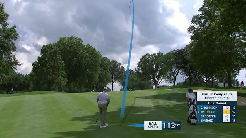 Boo Weekley makes birdie on No. 17 at Kaulig Companies Championship