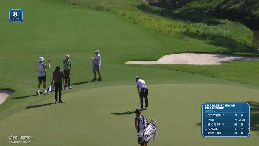 Taylor Moore nearly aces No. 8 at Charles Schwab