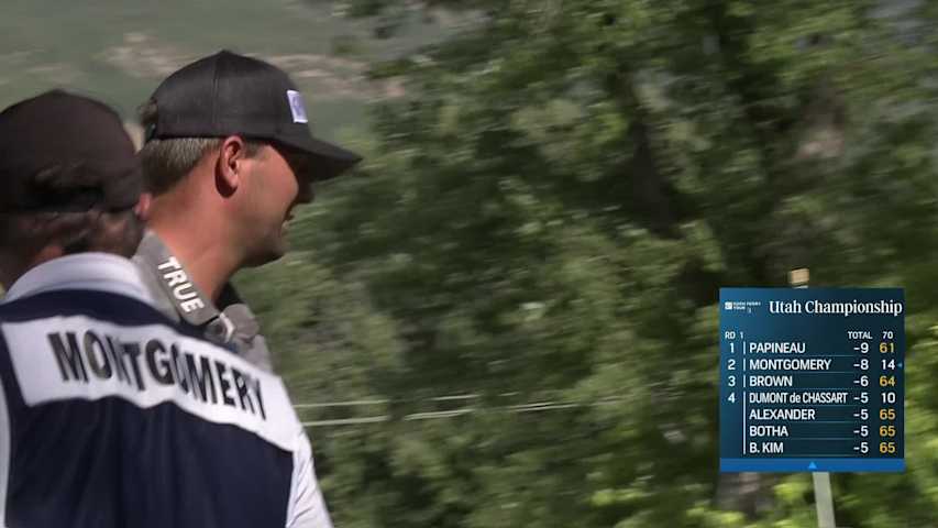 Taylor Montgomery makes birdie on No. 5 at Utah Championship
