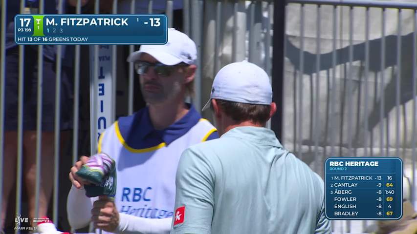 Matt Fitzpatrick makes birdie on No. 17 at RBC Heritage