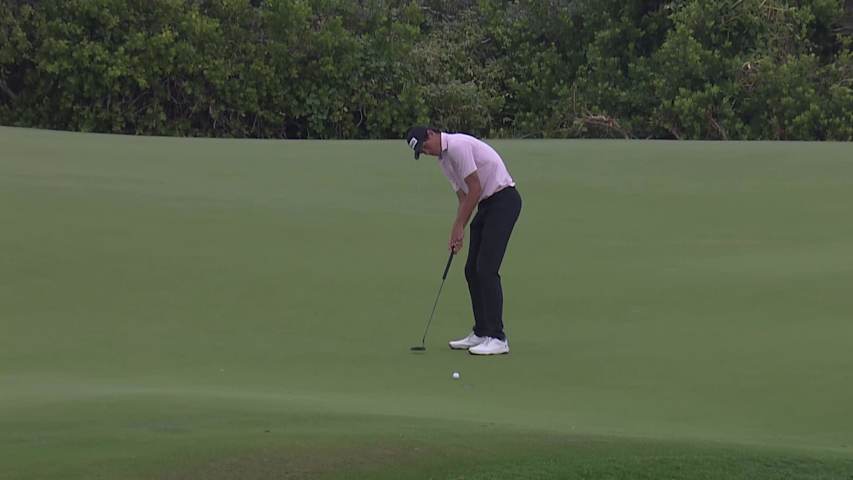 Christo Lamprecht's nice tee shot yields birdie at The Bahamas Great Abaco Classic