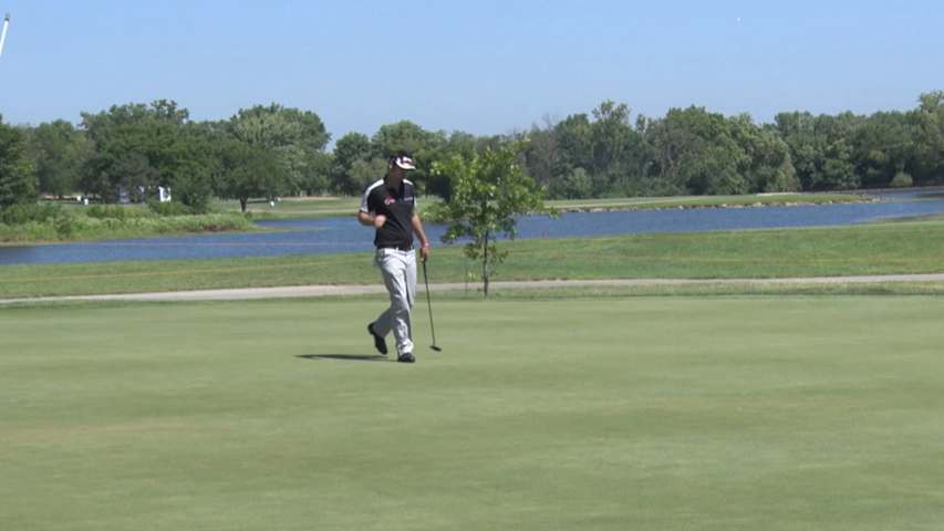 Brett Drewitt's birdie putt from downtown is the Shot of the Day
