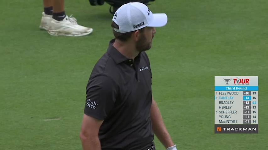 Patrick Cantlay goes on birdie spree to take lead at TOUR Championship