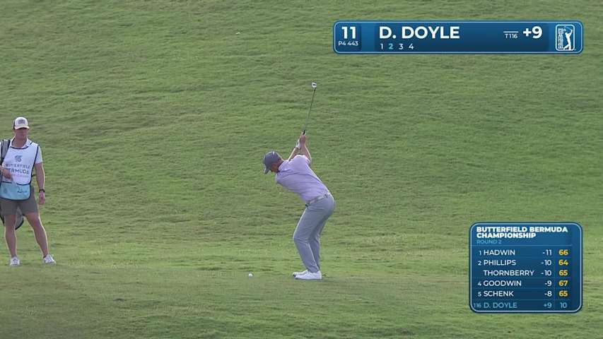 Drew Doyle makes birdie on No. 11 at Butterfield Bermuda