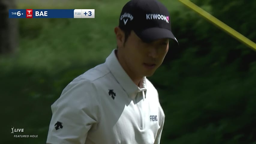 Sangmoon Bae's tight tee shot leads to birdie at RBC Canadian