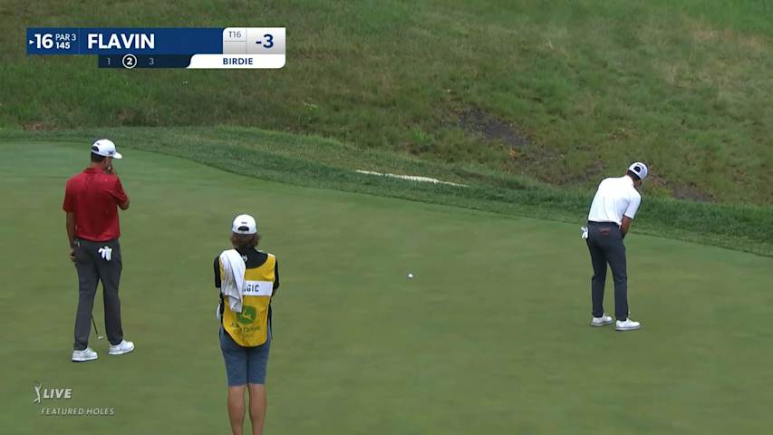 Patrick Flavin holes 19-foot birdie at John Deere