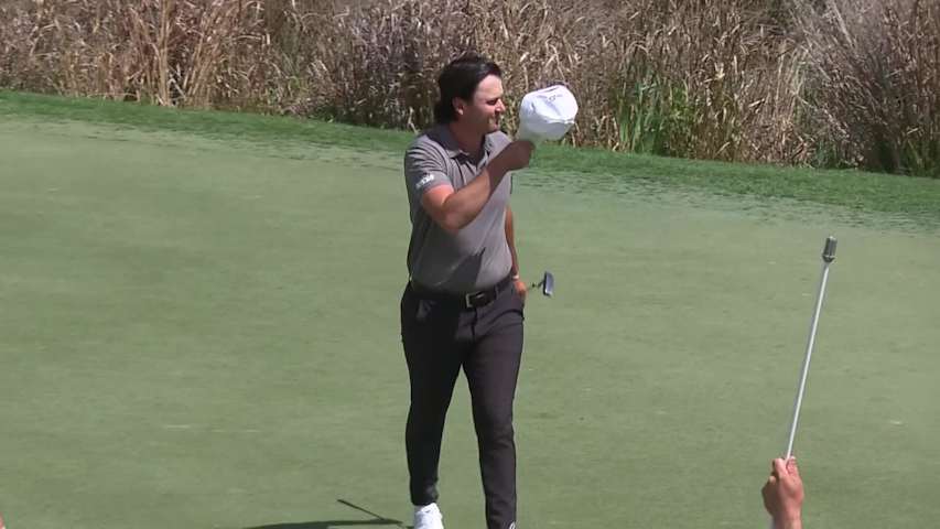 Kevin Velo makes birdie on No. 18 at Club Car Championship