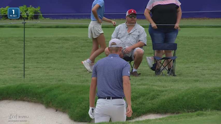 Jesper Svensson makes birdie on No. 1 at Charles Schwab