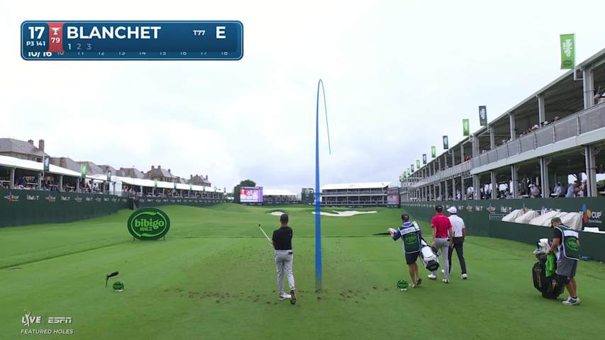 Chandler Blanchet makes birdie on No. 17 at THE CJ CUP
